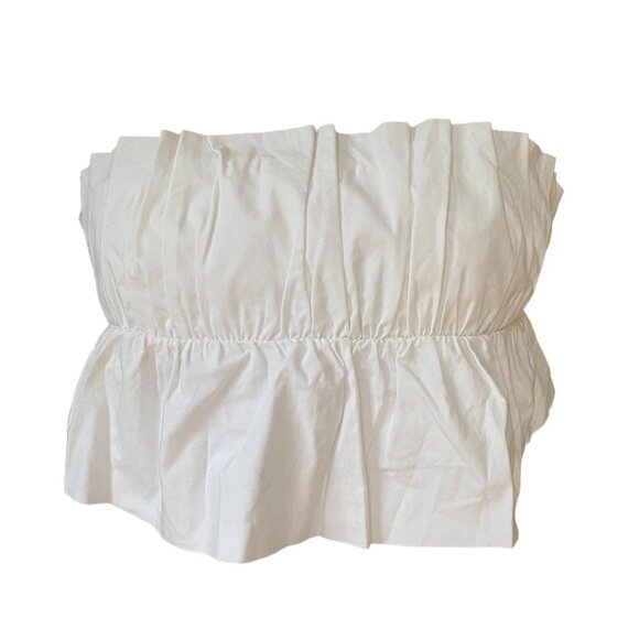 Cloud Ten Ruffle Strapless Top Crop Festival Boho Coastal Fairycore Coachella-S - Picture 3 of 10